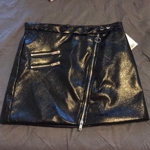 Black Leather Skirt
